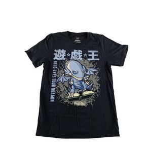 Yu-Gi-Oh Shirt Mens Small Black Blue-Eyes Toon Dragon Funko Pop Tees Graphic